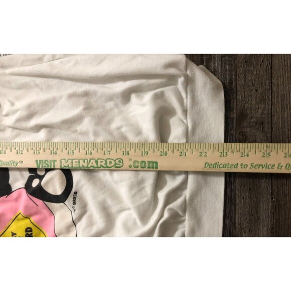 Vintage Baby of Board Womens Medium White Panda Bear Short Sleeve Shirt - Picture 7 of 7